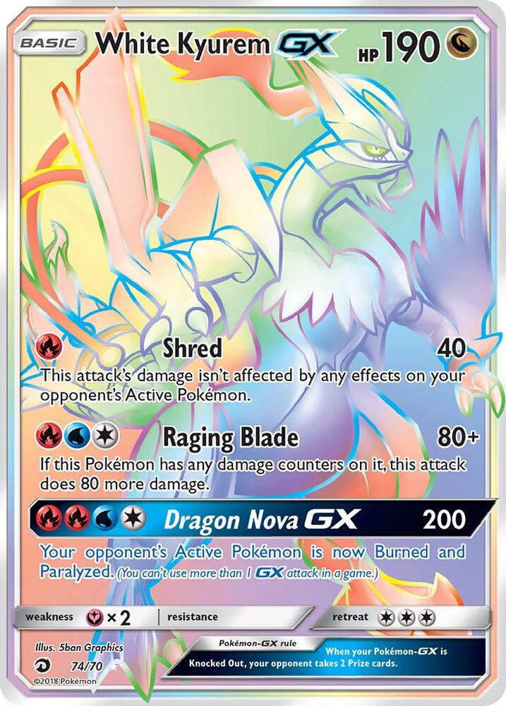 DRM 74/70 White Kyurem GX SR