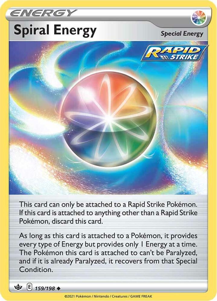 [Reverse Holo] CRE 159/198 Spiral Energy U