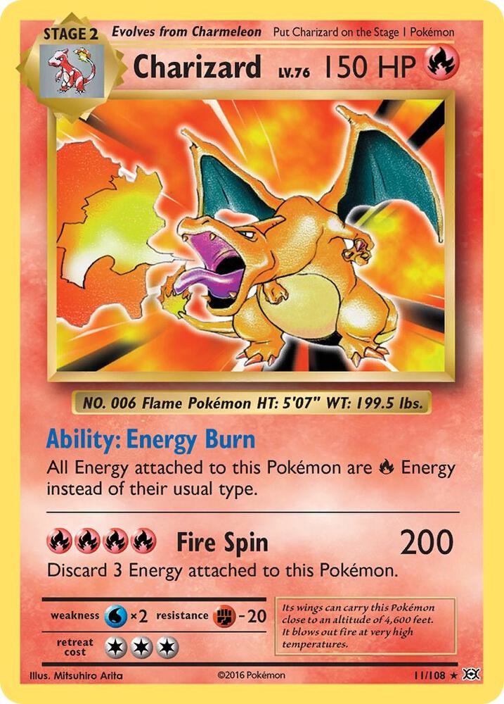 [Reverse Holo] EVO 11/108 Charizard RH