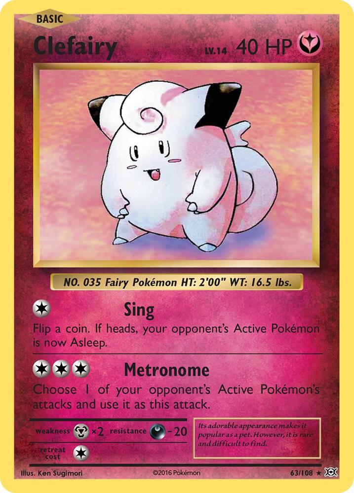 EVO 63/108 Clefairy RH