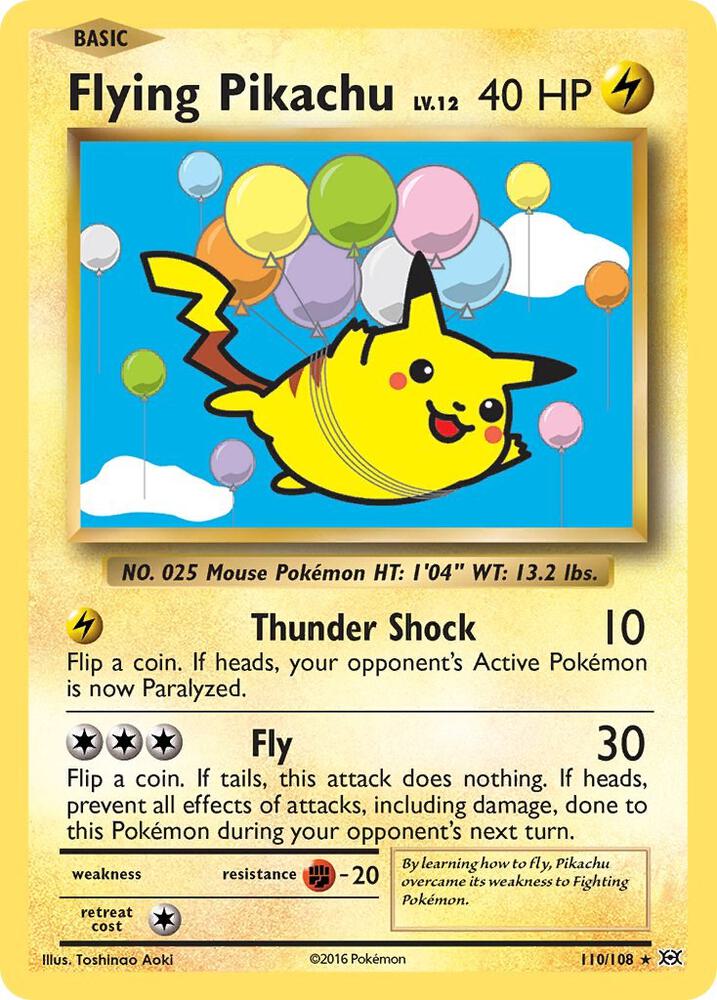 EVO 110/108 Flying Pikachu SR