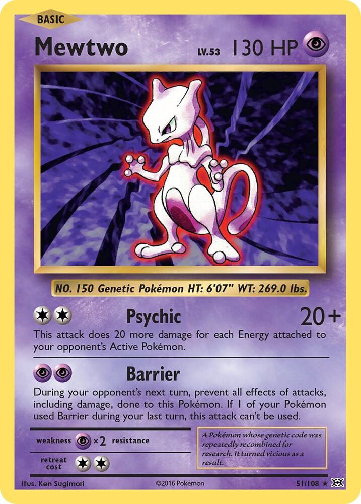 [Reverse Holo] EVO 51/108 Mewtwo R