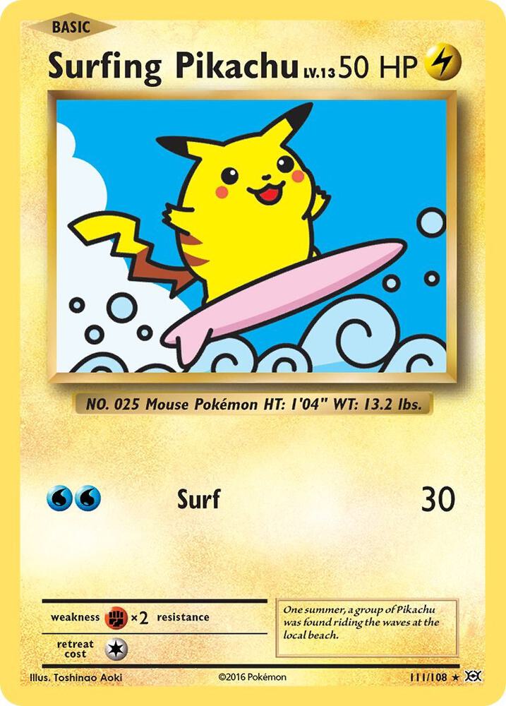 EVO 111/108 Surfing Pikachu SR