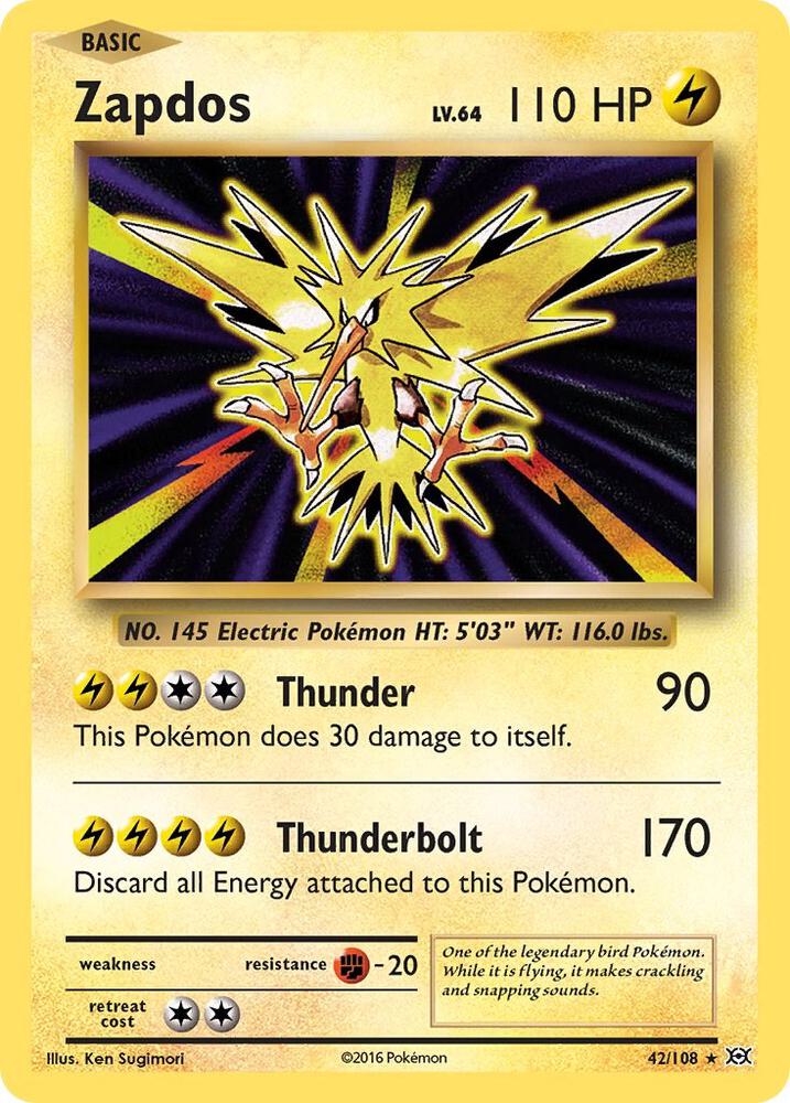 [Reverse Holo] EVO 42/108 Zapdos RH