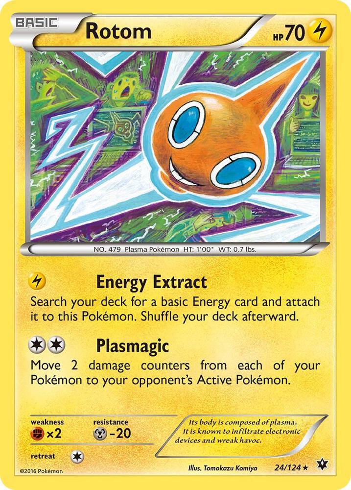 [Reverse Holo] FCO 24/124 Rotom R