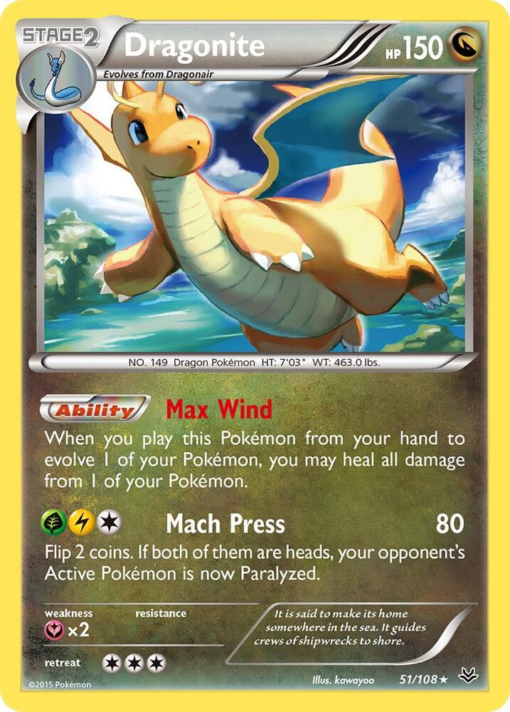 [Reverse Holo] ROS 51/108 Dragonite R