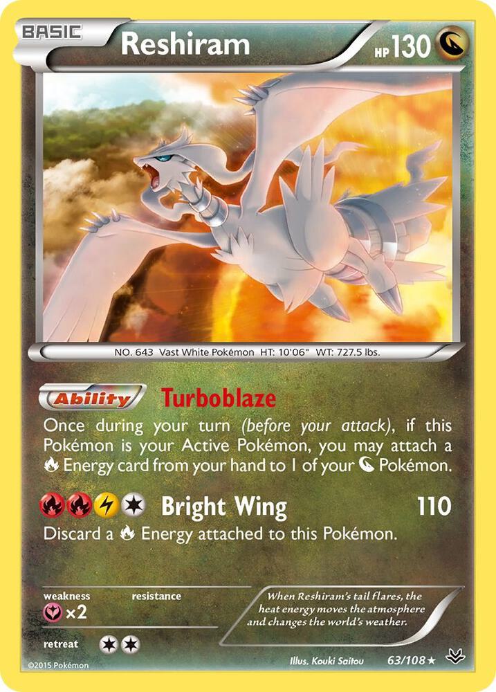 [Reverse Holo] ROS 63/108 Reshiram RH