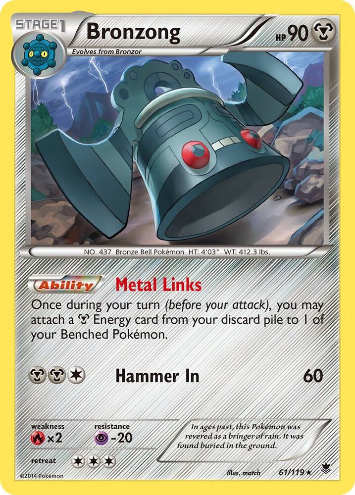 [Reverse Holo] PHF 61/119 Bronzong R
