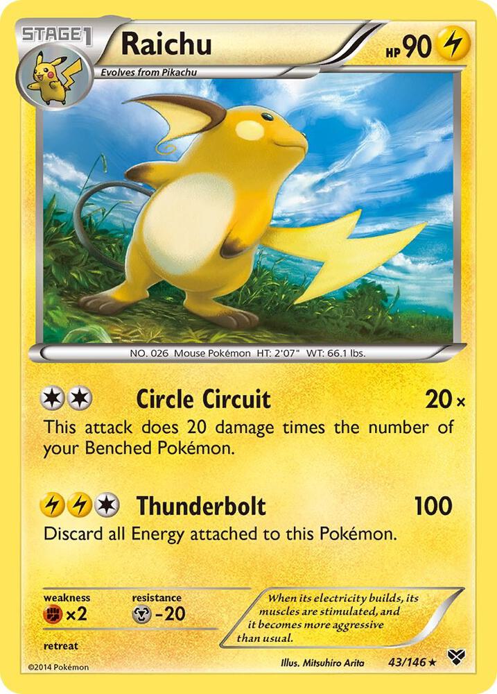 [Reverse Holo] XY 43/146 Raichu RH