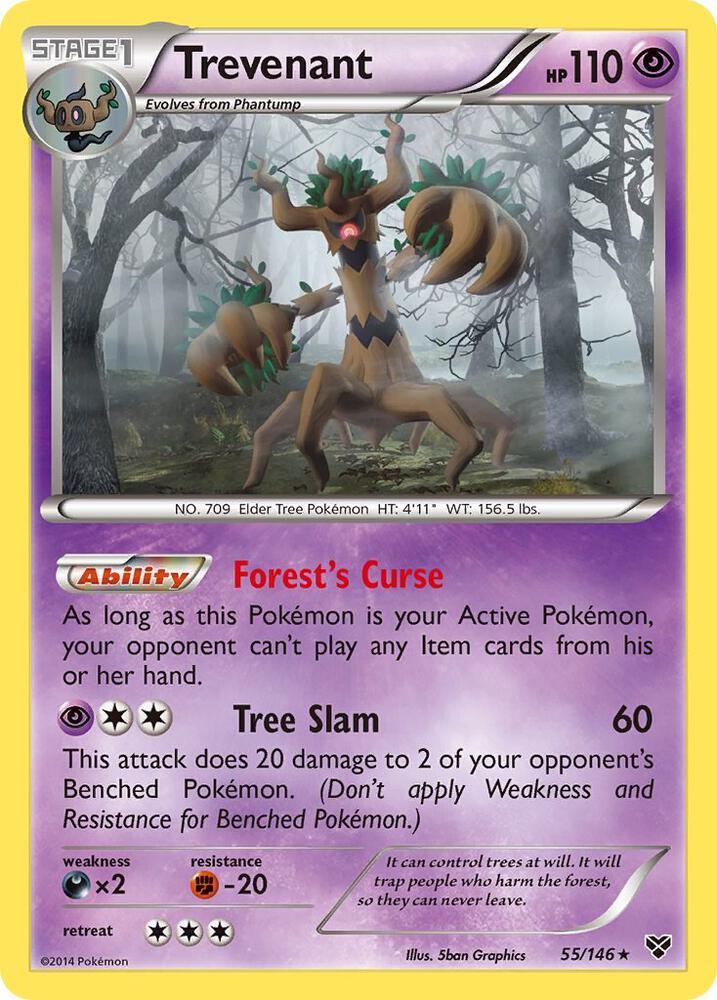 [Reverse Holo] XY 55/146 Trevenant RH