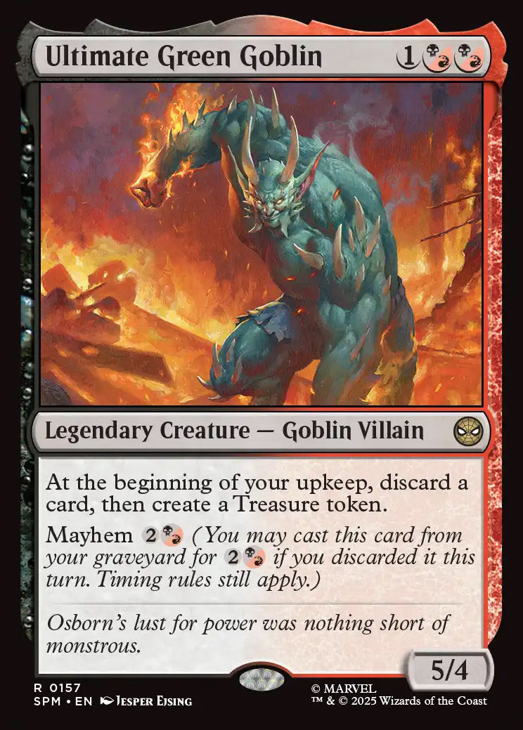 [Foil] SPM 157 Ultimate Green Goblin R