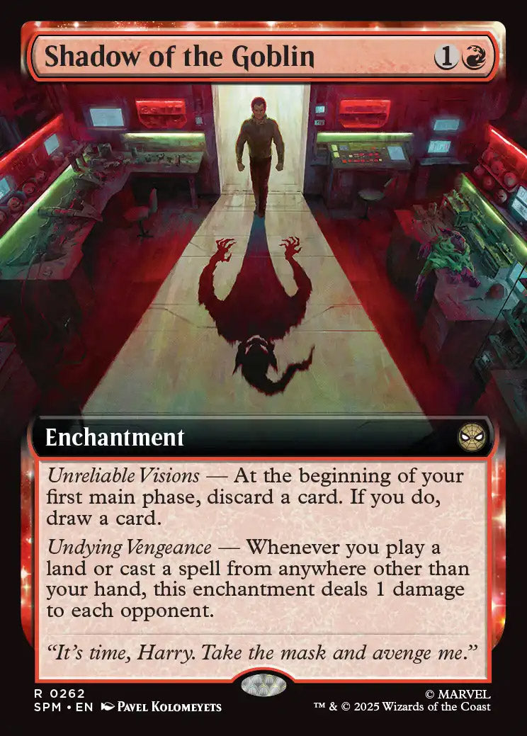 [Foil] SPM 262 Shadow of the Goblin (0262 - Extended Art) R