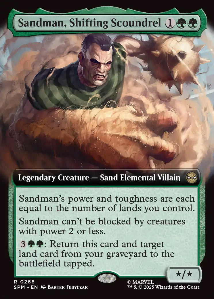 [Foil] SPM 266 Sandman, Shifting Scoundrel (0266 - Extended Art) R