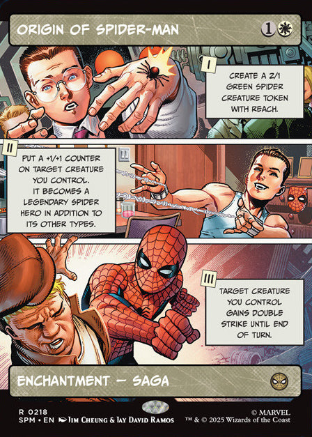 [Foil] SPM 218 Origin of Spider-Man (0218 - Borderless) R