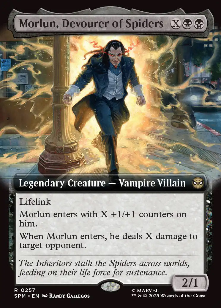 [Foil] SPM 257 Morlun, Devourer of Spiders (0257 - Extended Art) R