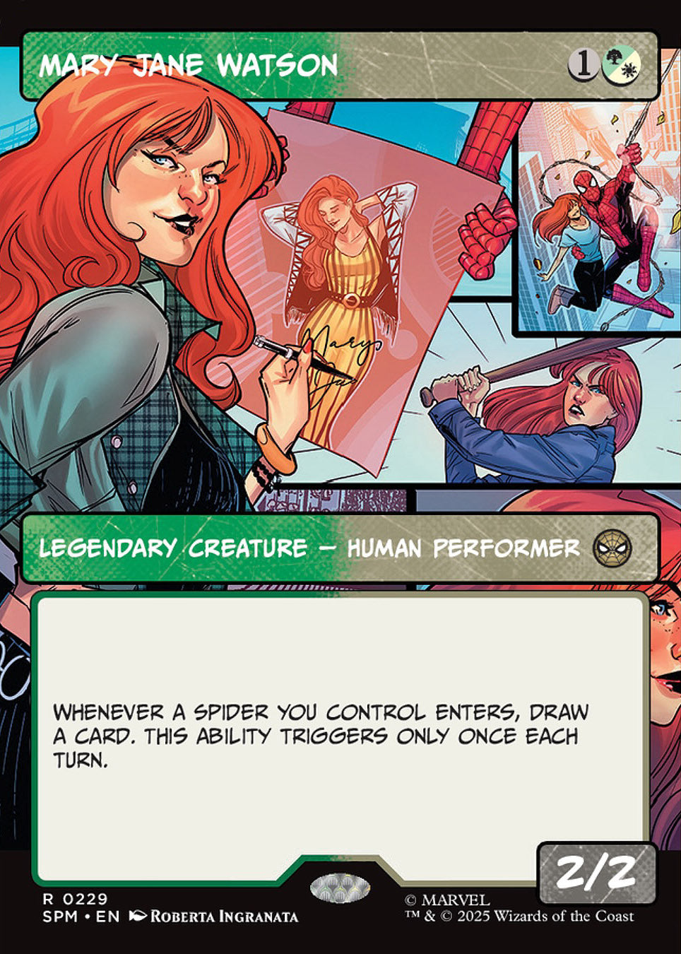 [Foil] SPM 229 Mary Jane Watson (0229 - Borderless) R