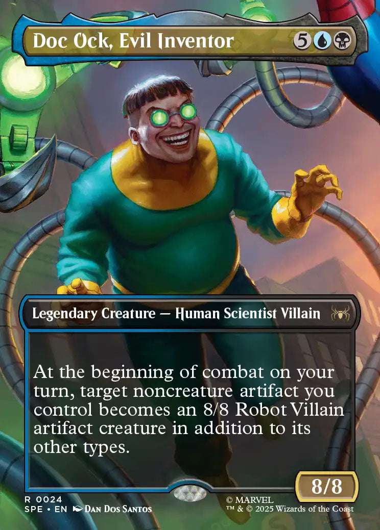 [Foil] SPE 024 Doc Ock, Evil Inventor (0024 - Borderless) R