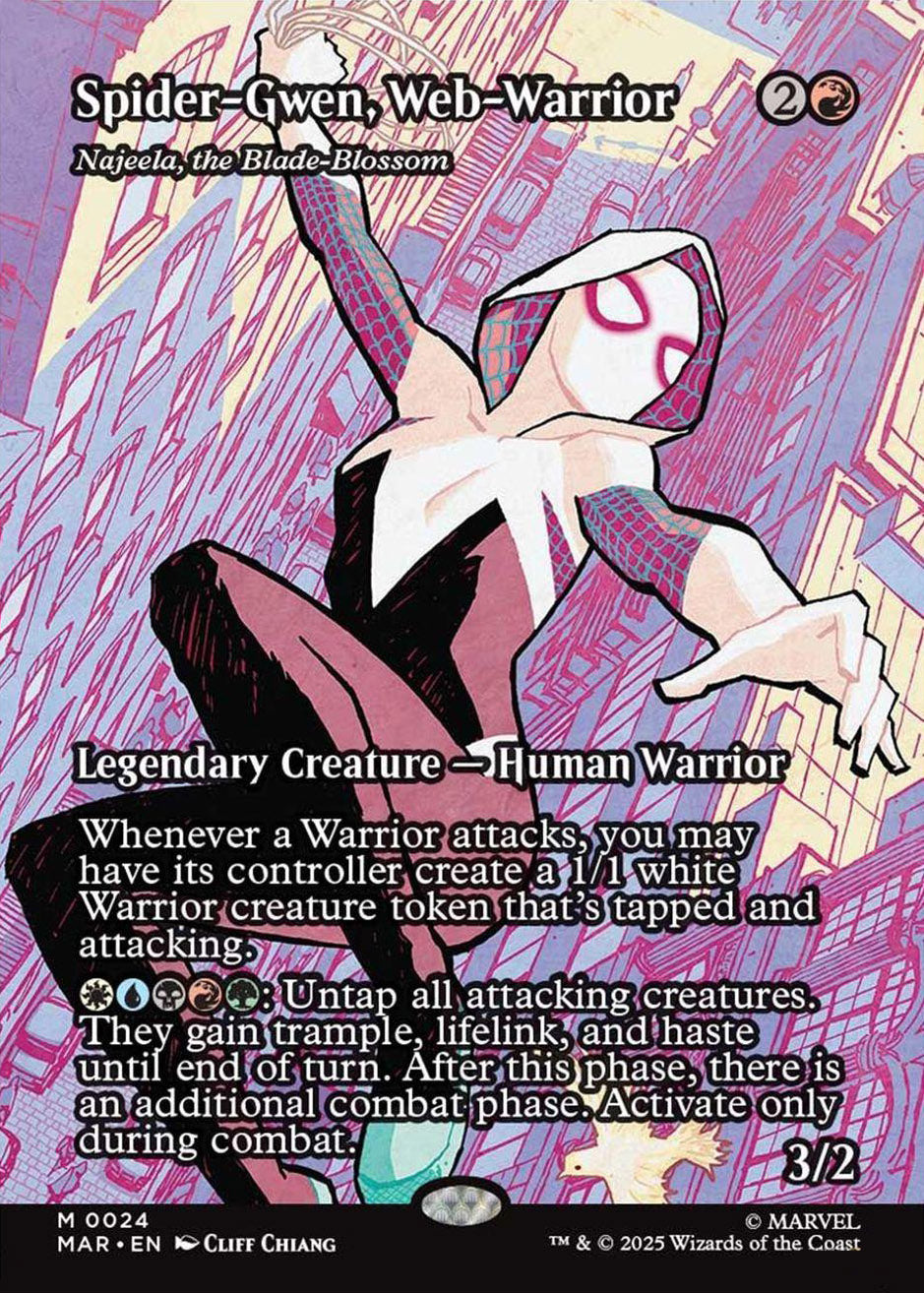 [Foil] MAR 024 Najeela, the Blade-Blossom (Spider-Gwen, Web-Warrior) M