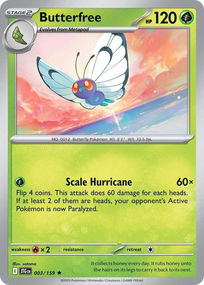 [Reverse Holo] JTG 003/159 Butterfree R