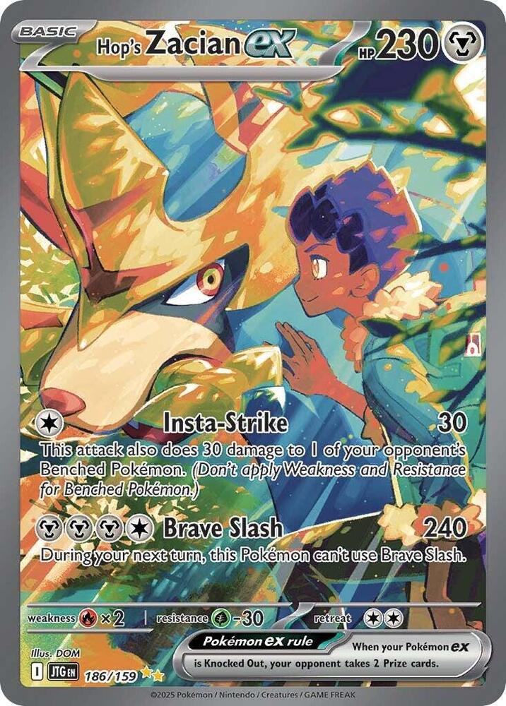 JTG 186/159 Hop's Zacian ex SIR