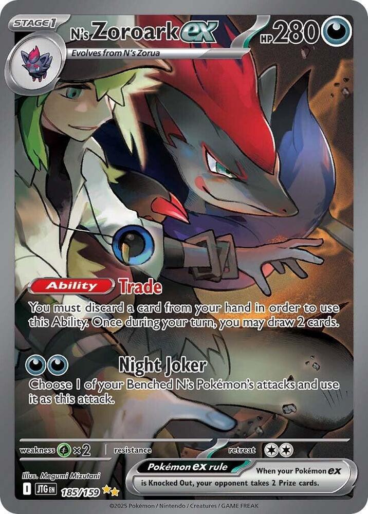JTG 185/159 N's Zoroark ex SIR