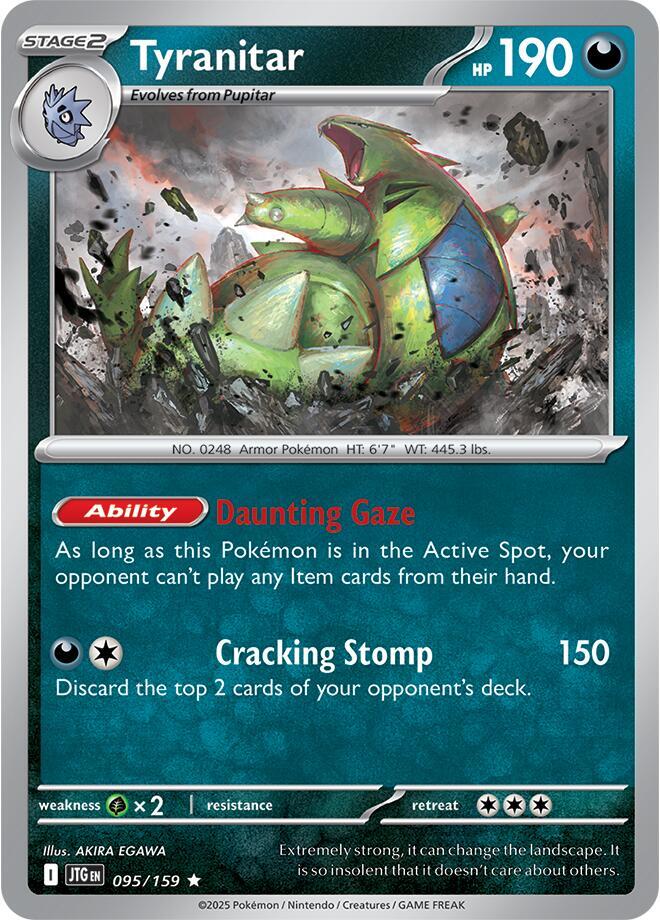 [Reverse Holo] JTG 095/159 Tyranitar R