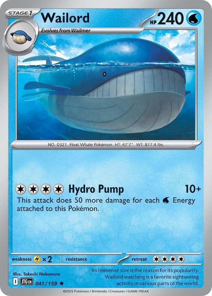 [Reverse Holo] JTG 041/159 Wailord R