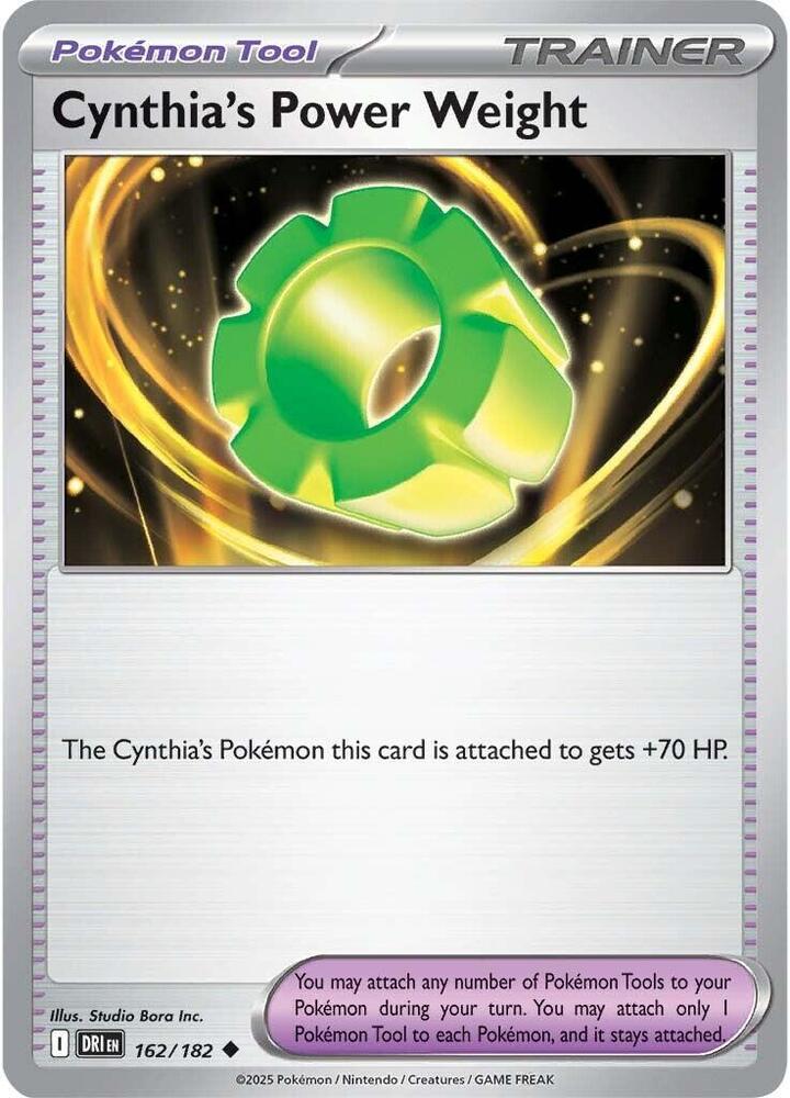 DRI 162/182 Cynthia's Power Weight U