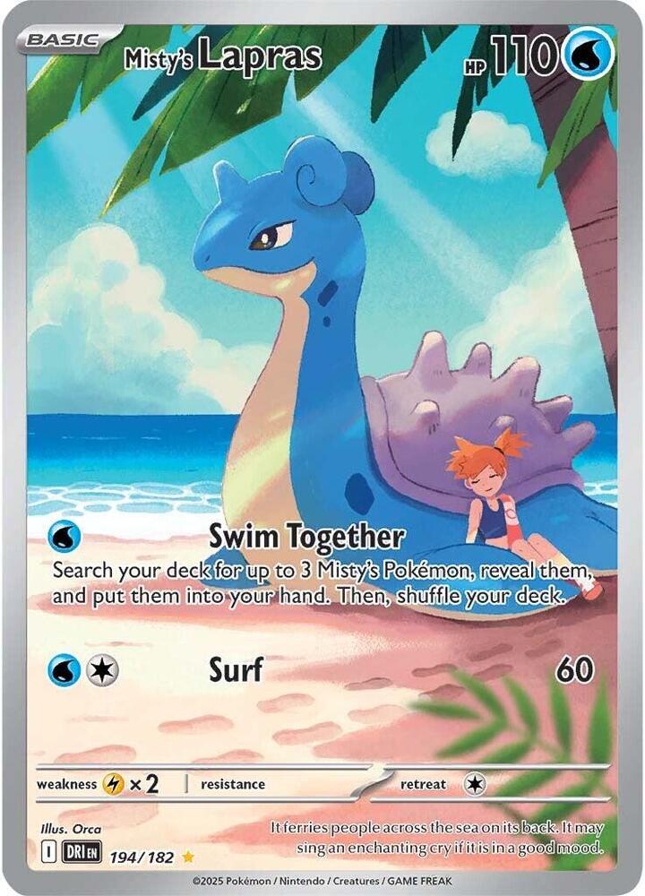 DRI 194/182 Misty's Lapras IR