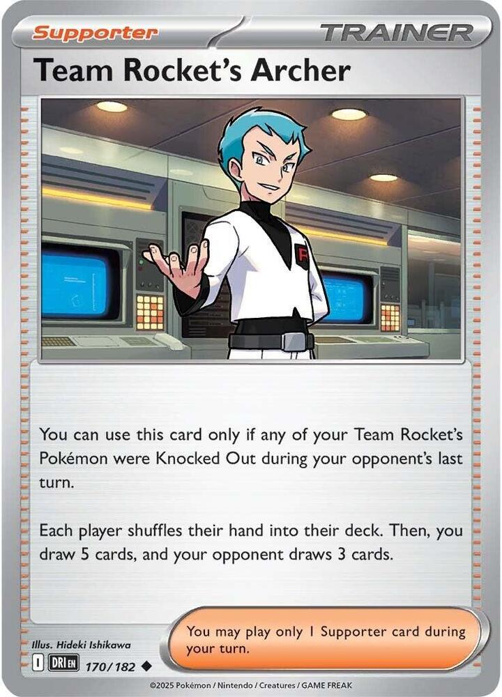 [Reverse Holo] DRI 170/182 Team Rocket's Archer U