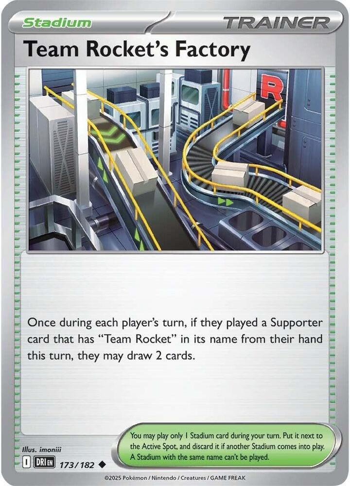 [Reverse Holo] DRI 173/182 Team Rocket's Factory U