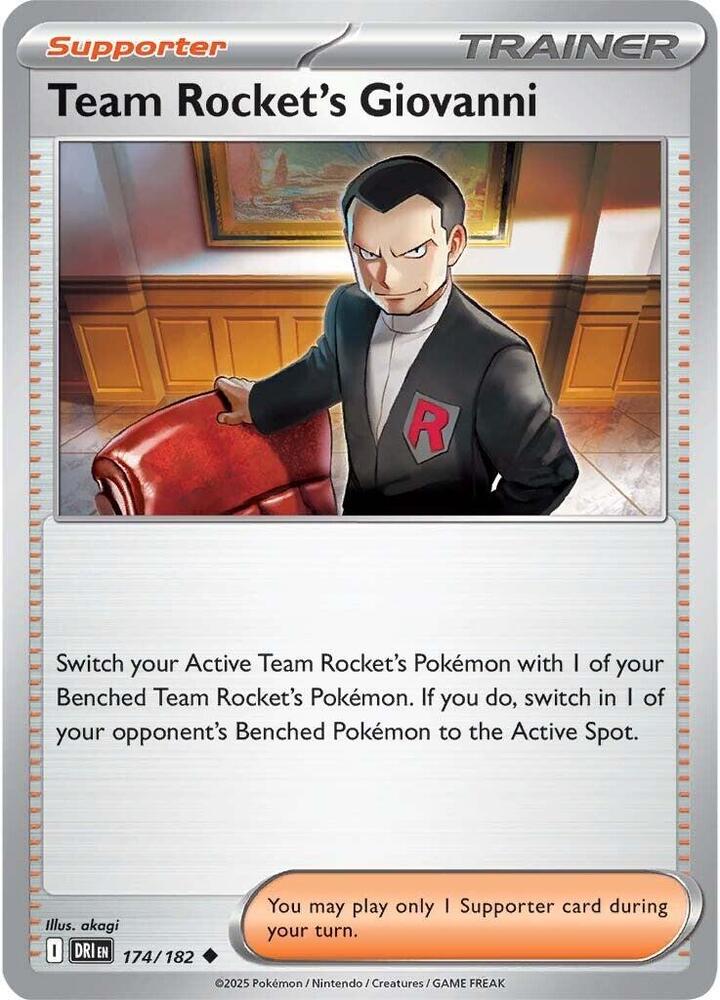 DRI 174/182 Team Rocket's Giovanni U