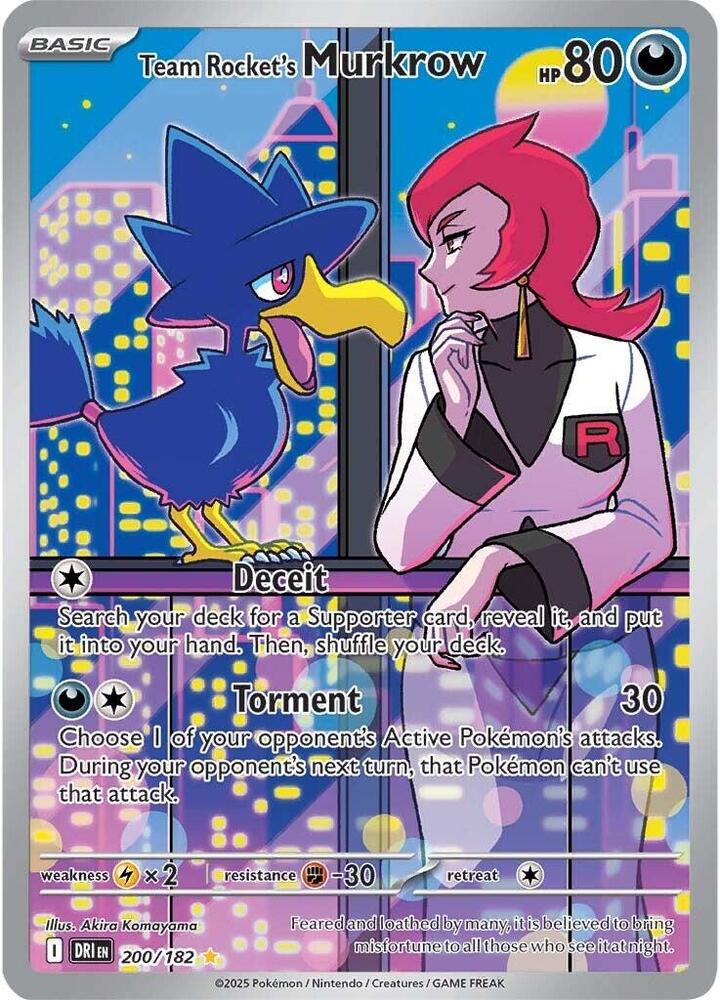 DRI 200/182 Team Rocket's Murkrow IR