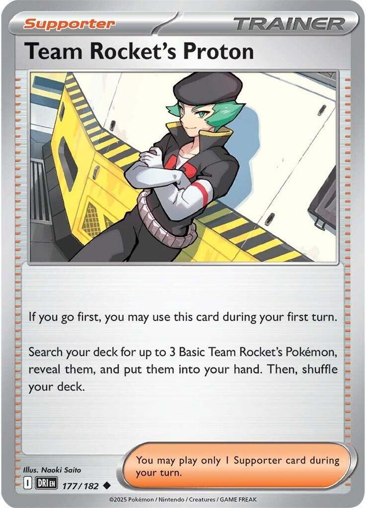 [Reverse Holo] DRI 177/182 Team Rocket's Proton U