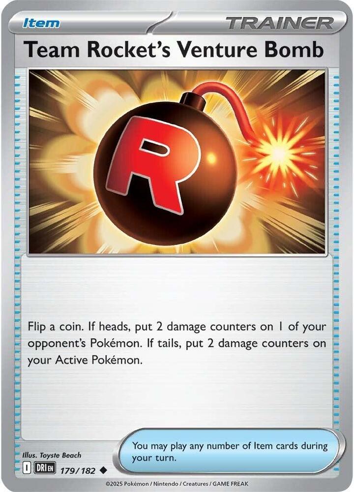 [Reverse Holo] DRI 179/182 Team Rocket's Venture Bomb U