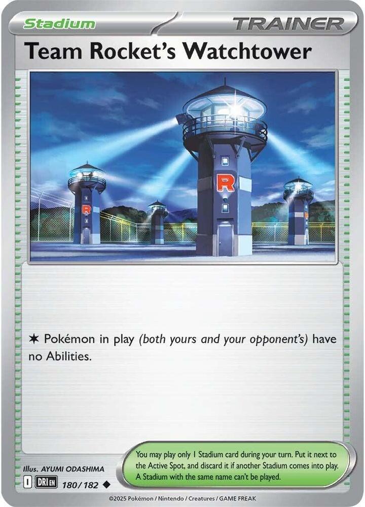 [Reverse Holo] DRI 180/182 Team Rocket's Watchtower U