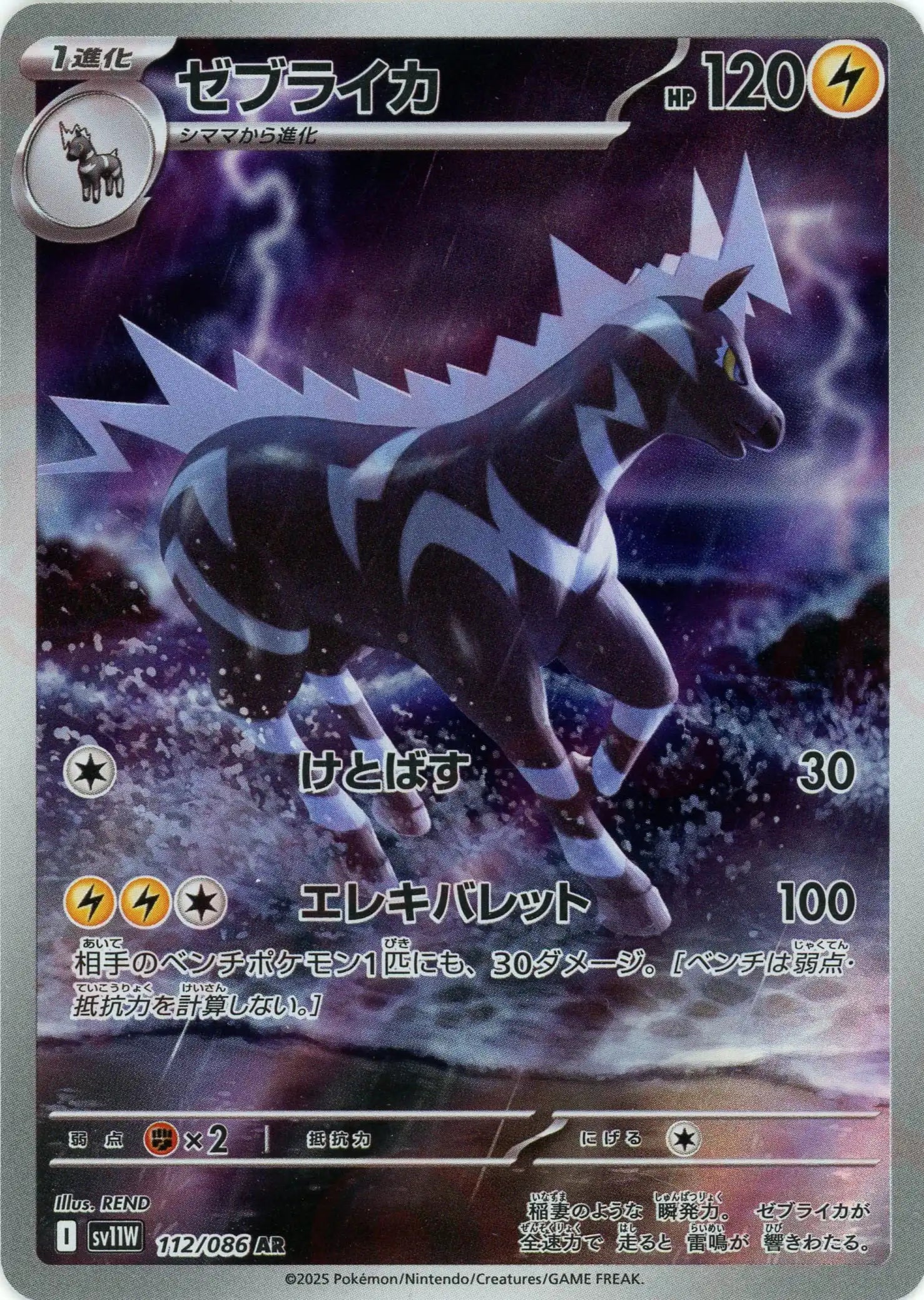 SV11W 112/086 ゼブライカ AR