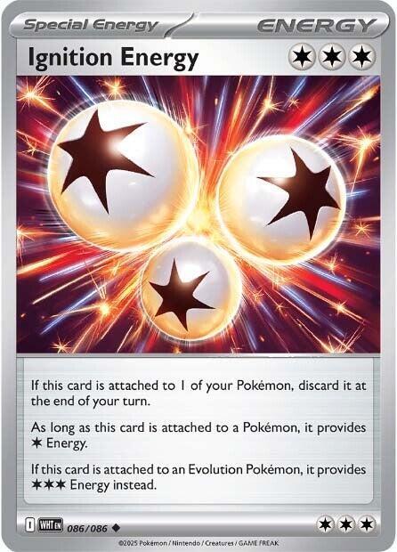 [Reverse Holo - Poke Ball] WHT 086/086 Ignition Energy U