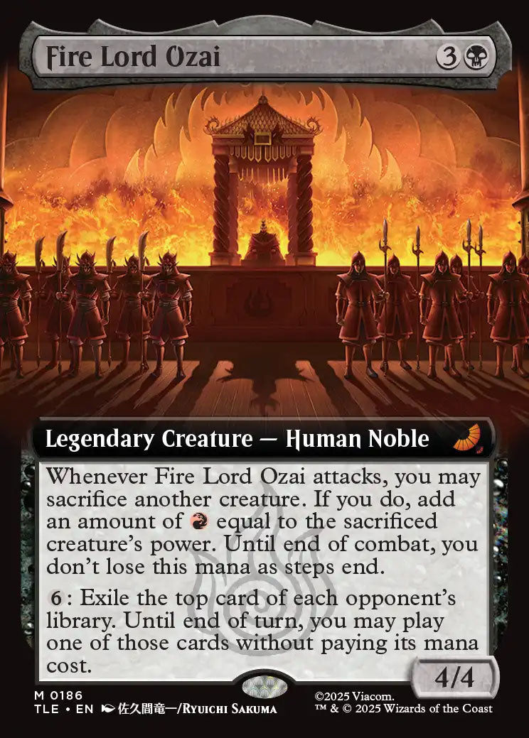 TLE 186 Fire Lord Ozai (0186 - Extended Art) M