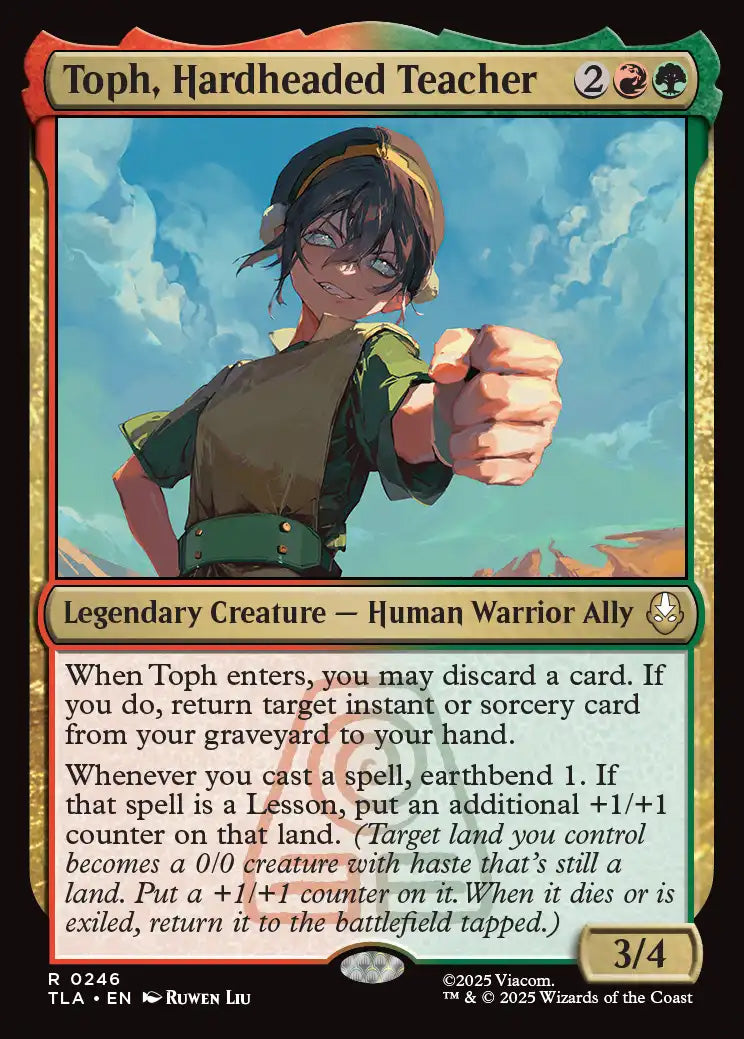 [Foil] TLA 246 Toph, Hardheaded Teacher R