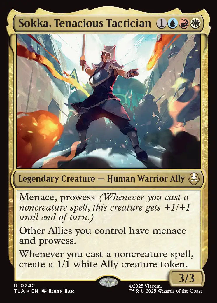 [Foil] TLA 242 Sokka, Tenacious Tactician R