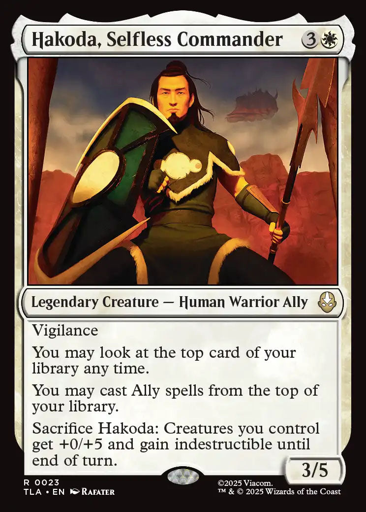 [Foil] TLA 023 Hakoda, Selfless Commander R