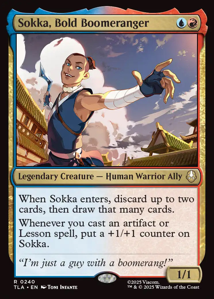 [Foil] TLA 240 Sokka, Bold Boomeranger R
