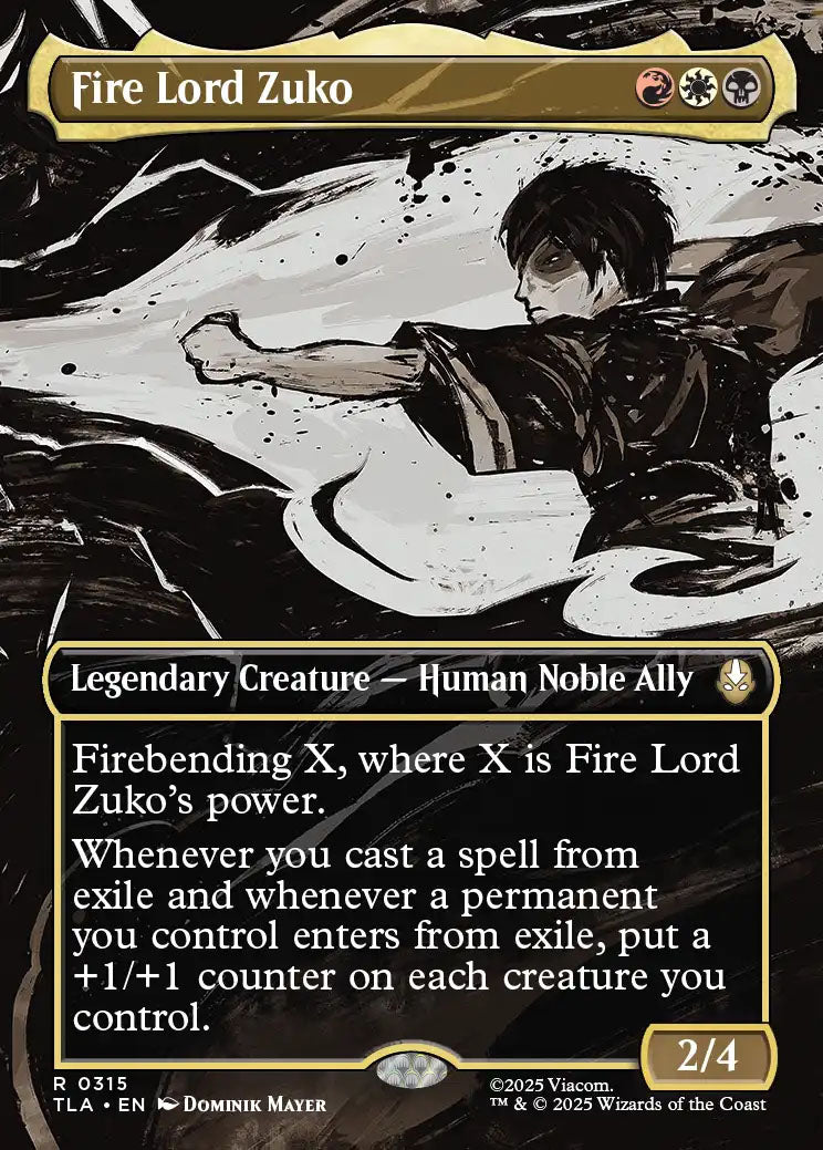 [Foil] TLA 315 Fire Lord Zuko (0315 - Borderless) R
