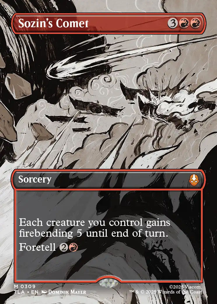 [Foil] TLA 309 Sozin's Comet (0309 - Borderless) M