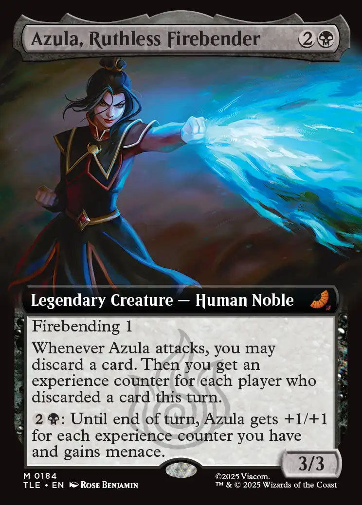 [Foil] TLE 184 Azula, Ruthless Firebender (0184 - Extended Art) M