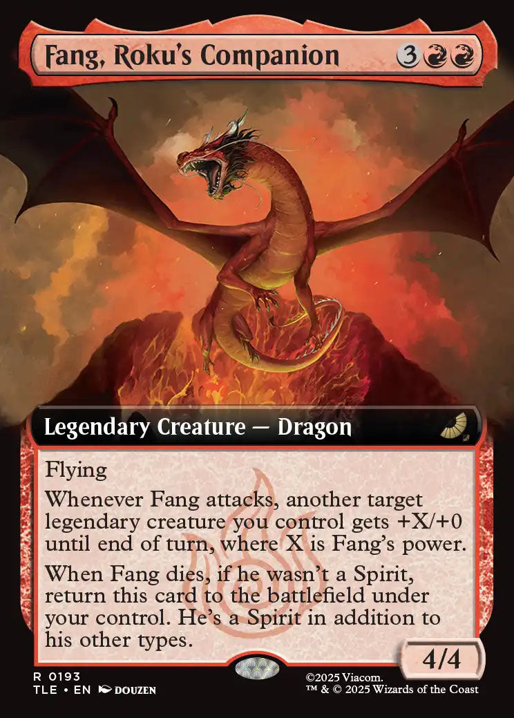 [Foil] TLE 193 Fang, Roku's Companion (0193 - Extended Art) R