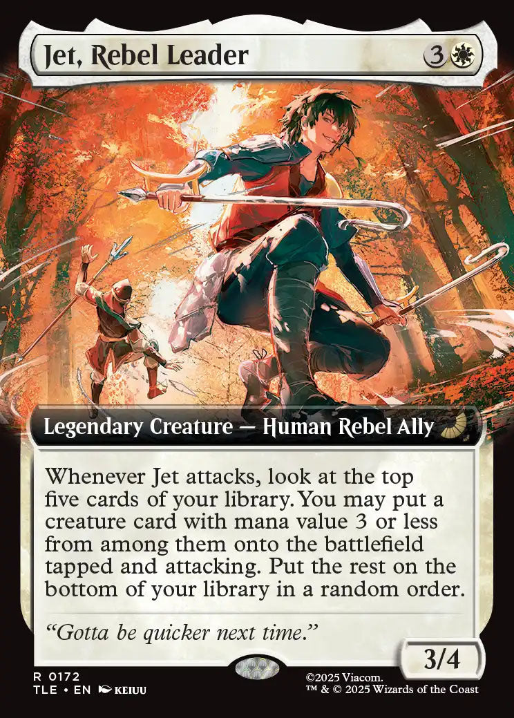 [Foil] TLE 172 Jet, Rebel Leader (0172 - Extended Art) R