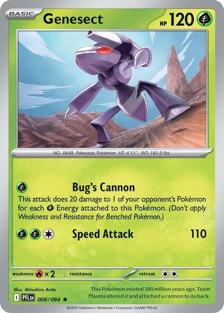 [Reverse Holo] PFL 008/094 Genesect R