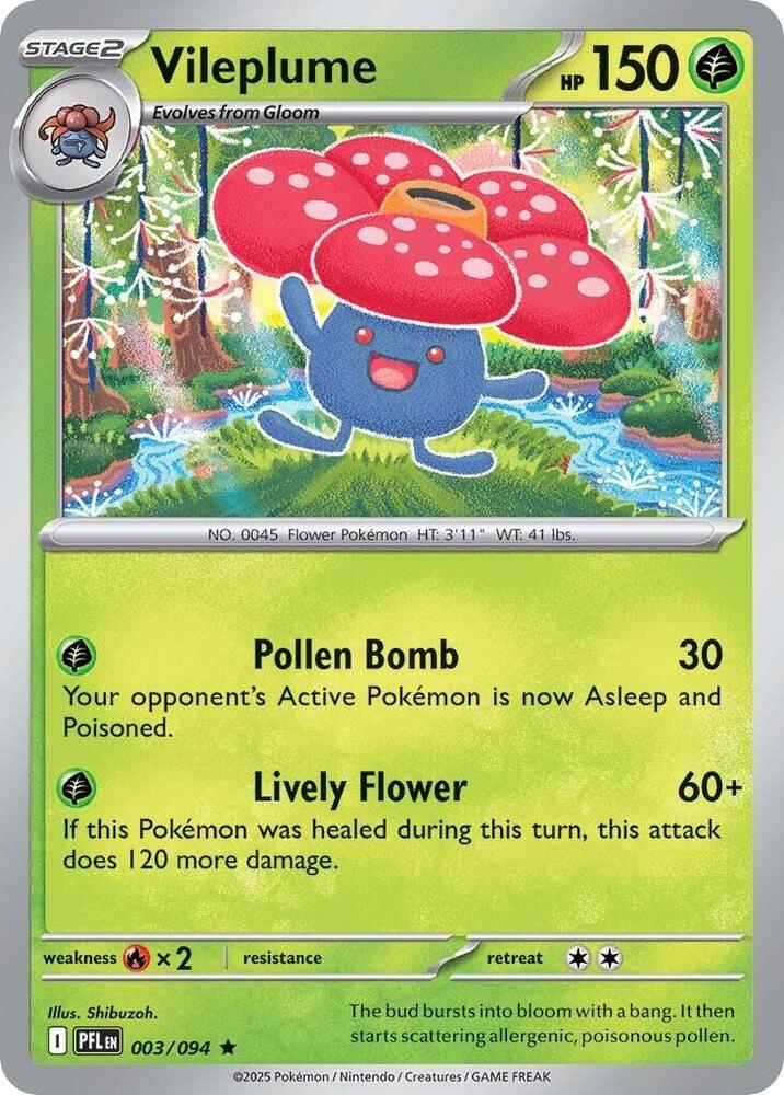 [Reverse Holo] PFL 003/094 Vileplume R
